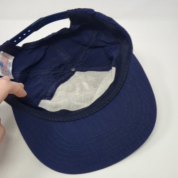 State Farm Snapback Hat Solid Blue One Size Adjustable Outdoor USA Vintage - Picture 7 of 9